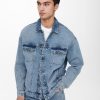 Herre Only u0026 Sons Jakker & Frakker | Rick Truck Jakke - Blue Denim