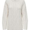 Dame ONLY Strik | Nora Loose Knit - Cloud Dancer