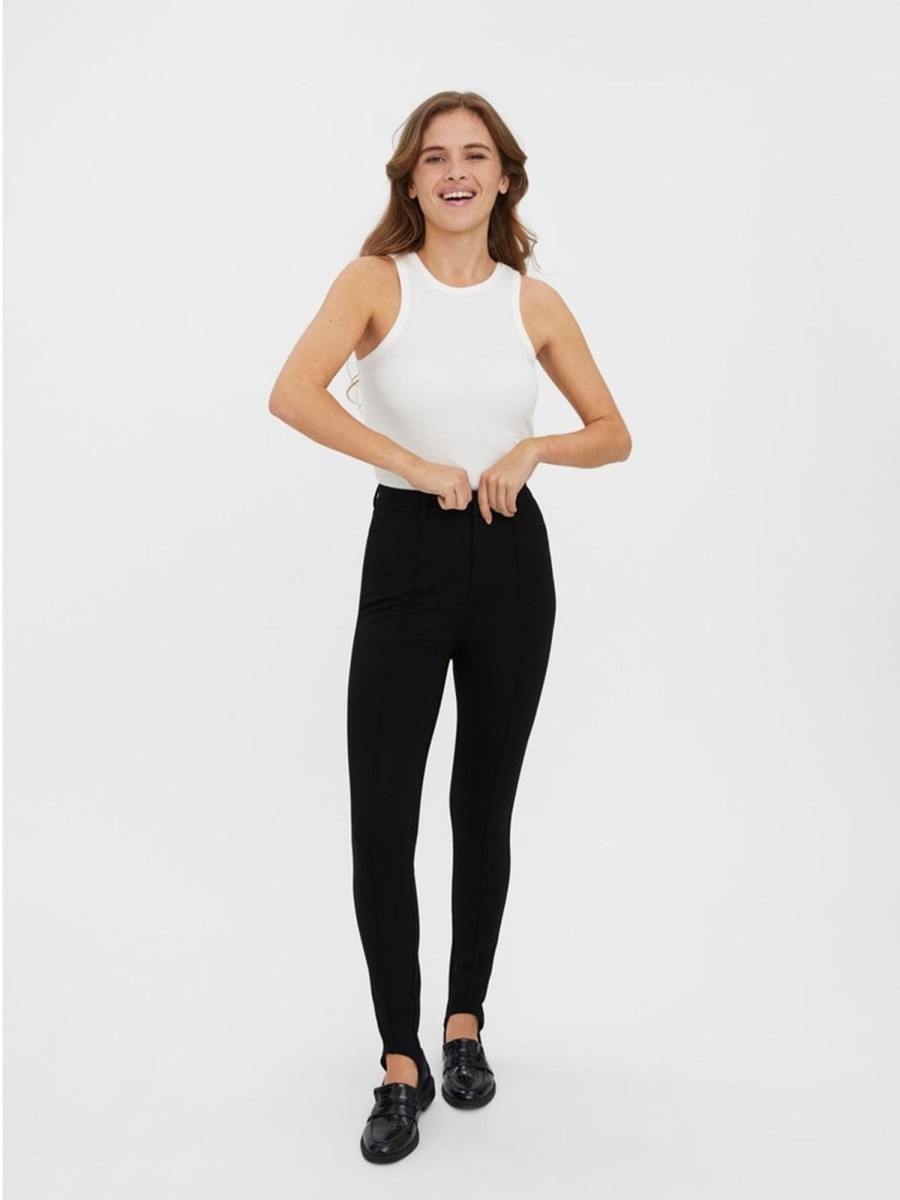 Dame Vero Moda Bukser | Satia Leggings - Sort