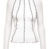 Dame ONLY Skjorter & Bluser | Emma Lia Highneck Bluse - Cloud Dancer