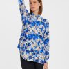 Dame Vero Moda Skjorter & Bluser | Elly Langaermet Skjorte - Nautical Blue