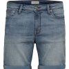 Herre Selected Homme Shorts | Alex Shorts - Light Blue Denim