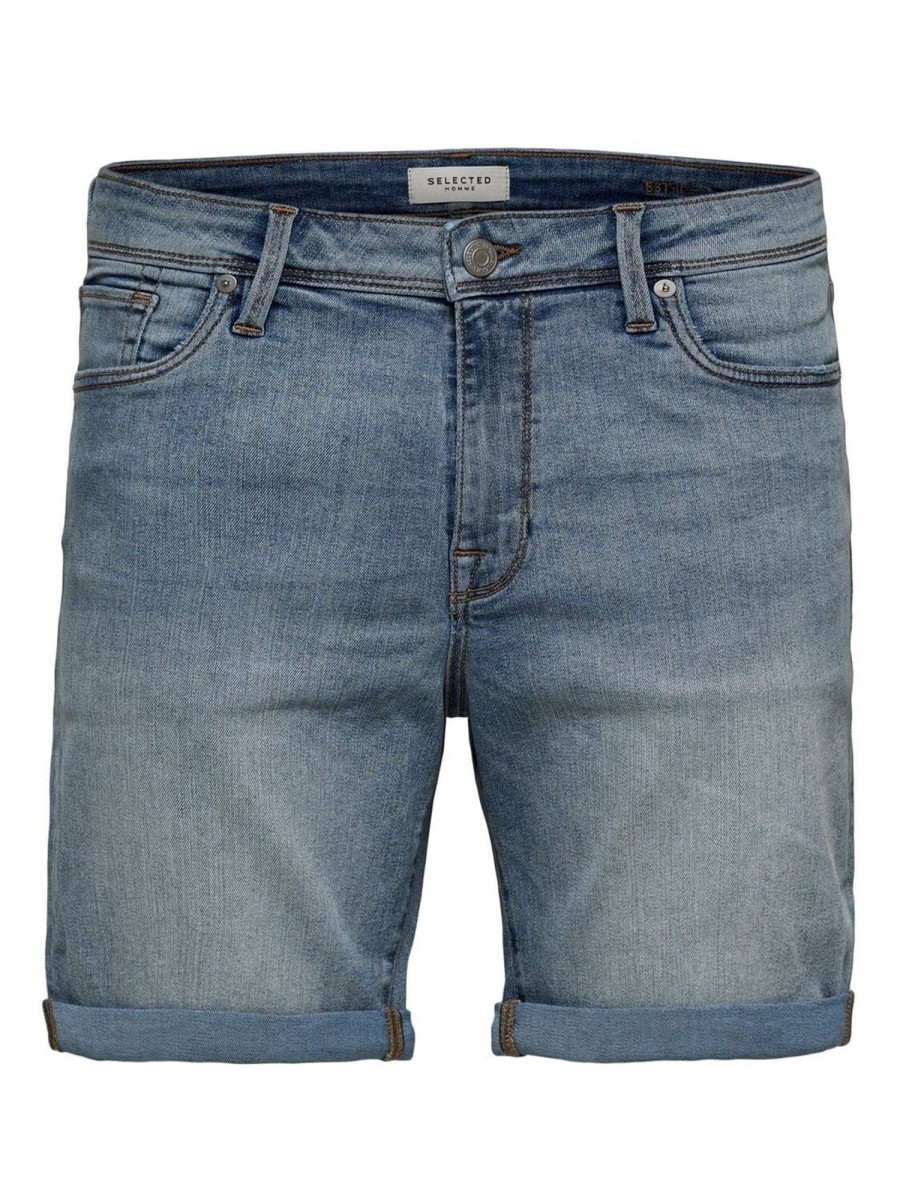 Herre Selected Homme Shorts | Alex Shorts - Light Blue Denim