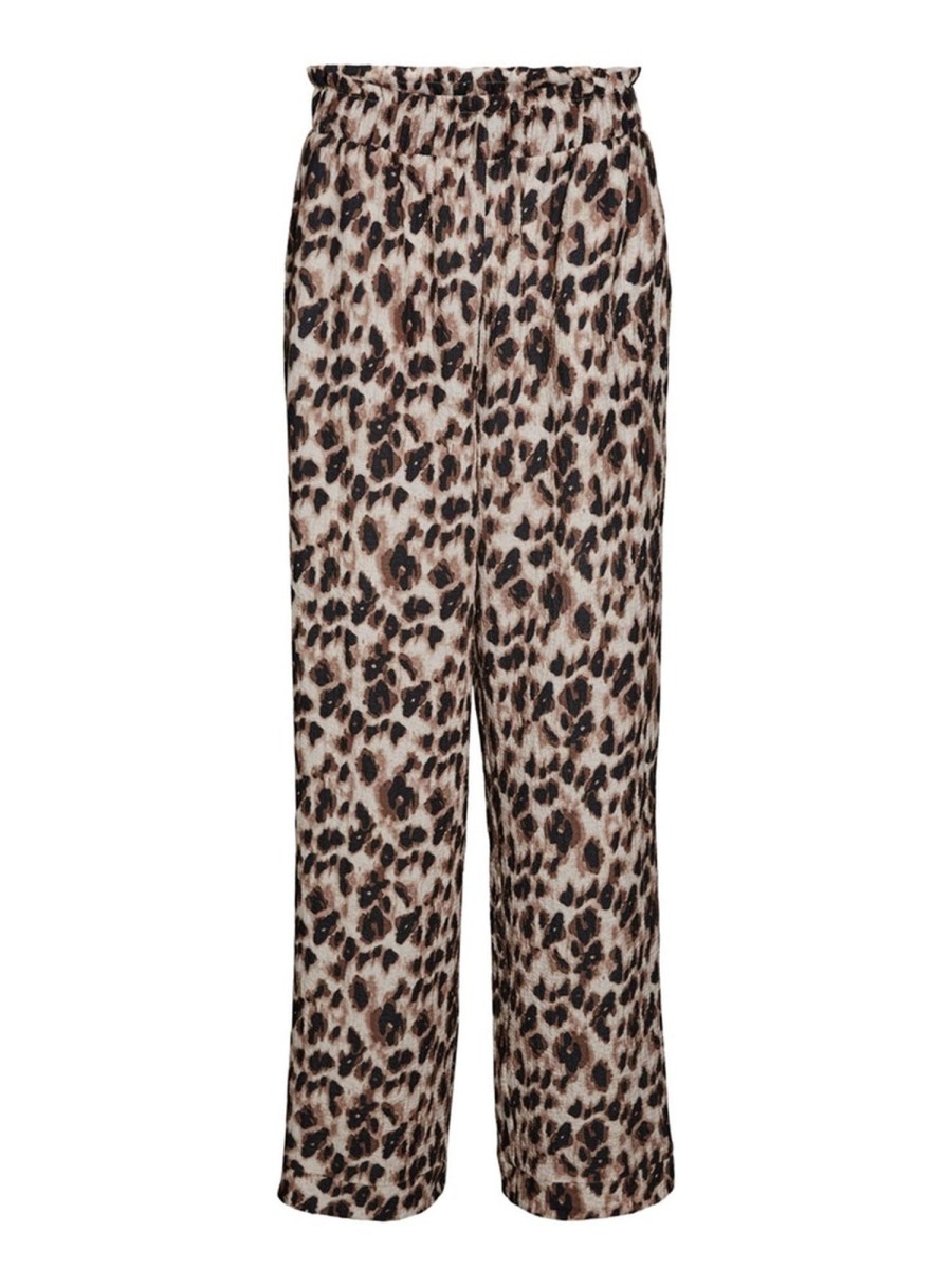 Dame Vero Moda Bukser | Joseline Leo Straight Pants - Birch