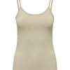 Dame ONLY Undertoj & Stromper | Ea Singlet Top - Humus