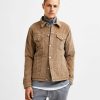 Herre Selected Homme Jakker & Frakker | Jeppe Corduroy Jacket - Greige