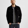 Herre Selected Homme Jakker & Frakker | Jeppe Corduroy Jacket - Sort