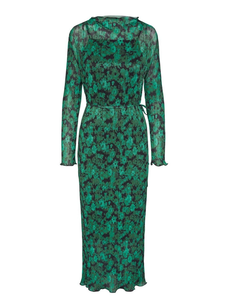 Dame PIECES Kjoler | Noabelle Lang Kjole - Irish Green