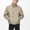 Herre Only u0026 Sons Jakker & Frakker | Orion Quilted Jacket - Chinchilla