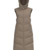 Dame PIECES Veste | Jamilla Lang Puffer Vest - Silver Mink