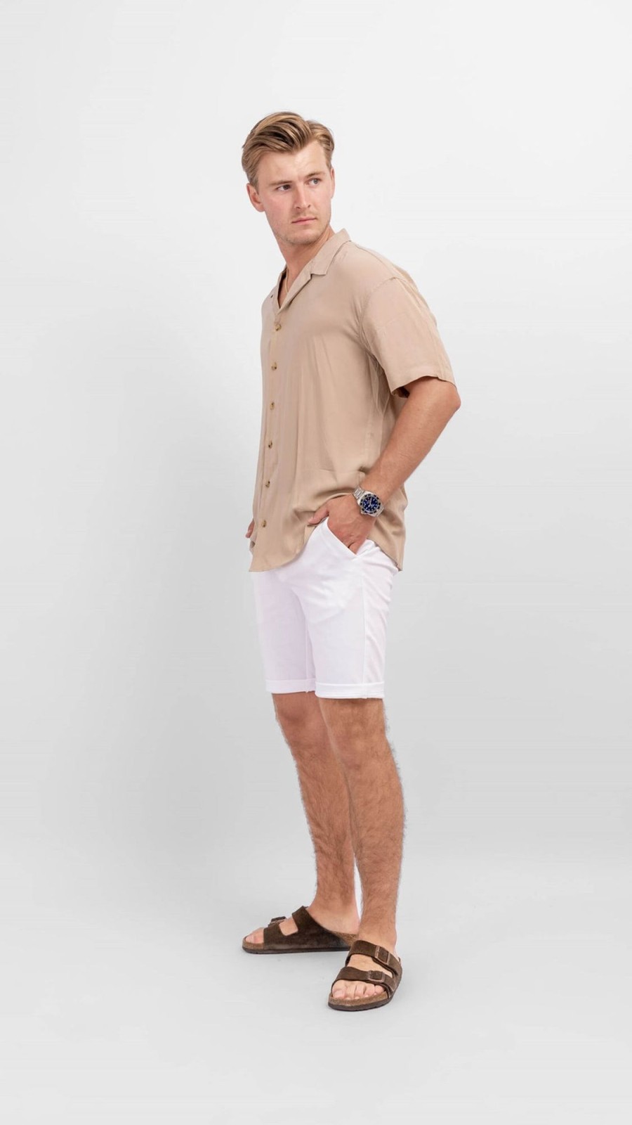 Herre TeeShoppen Shorts | Chino Shorts - Optical White