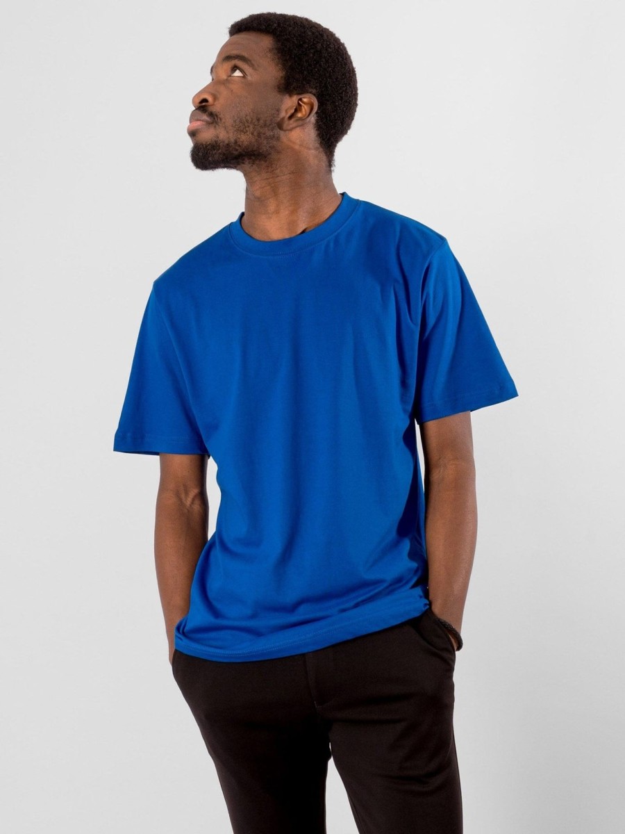 Herre TeeShoppen T-Shirts | Oversized T-Shirt - Swedish Bla