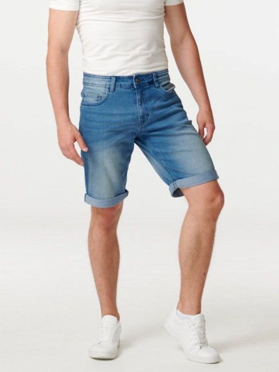 Herre TeeShoppen Shorts | Denim Shorts - Bla