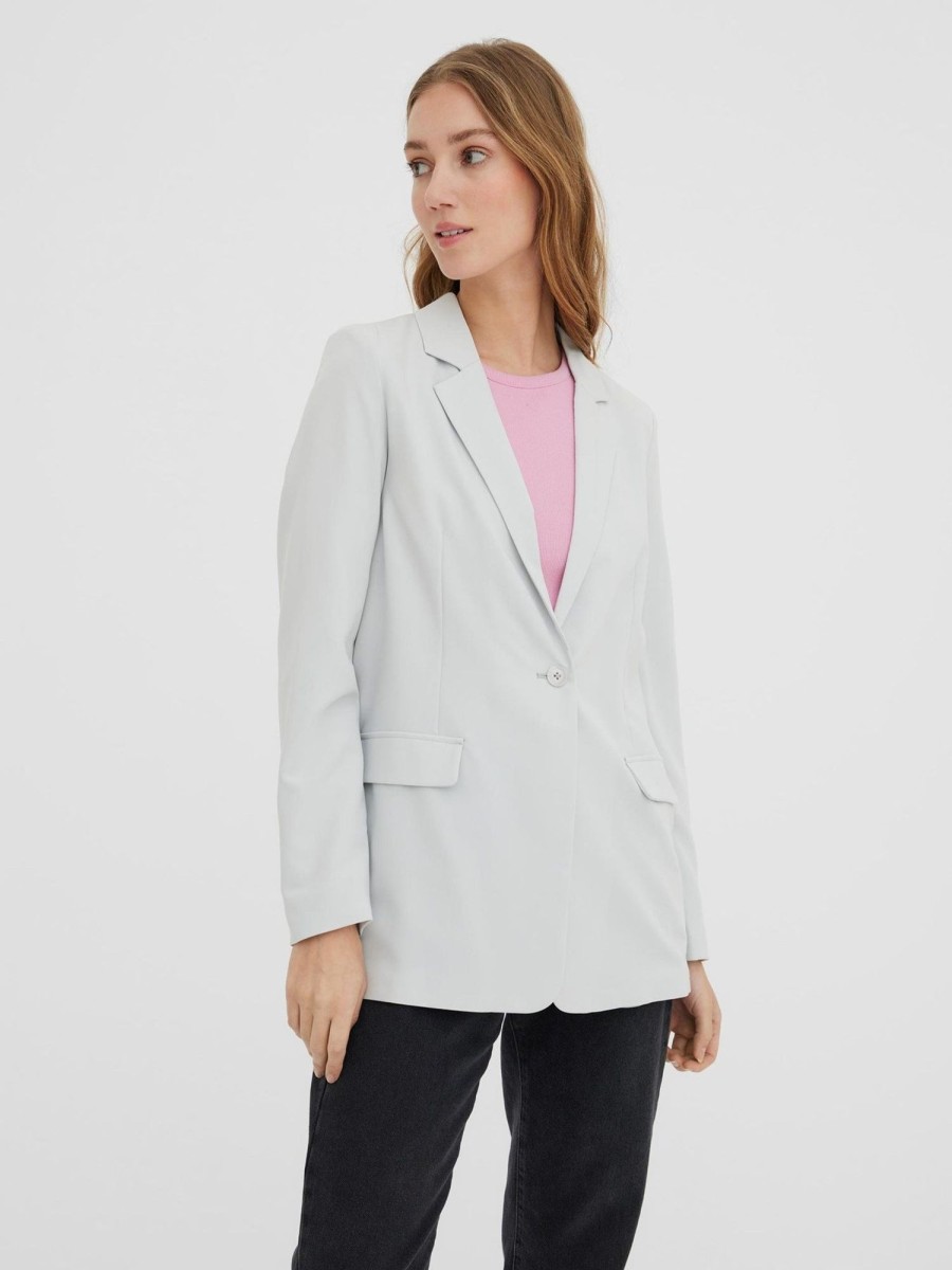 Dame Vero Moda Blazere | Zelda Blazer - Glacier Gray