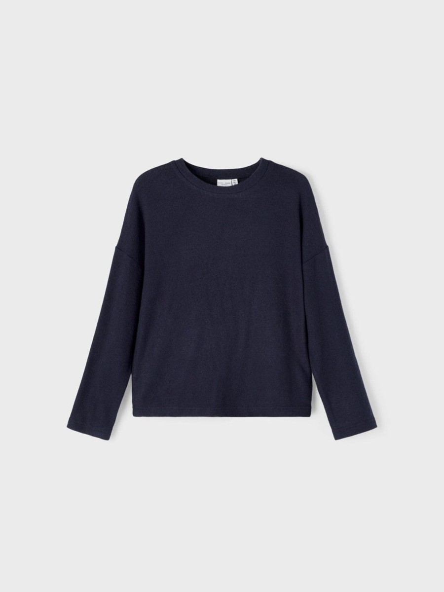 Born Name It Overdele | Victi Knit Trojer - Dark Sapphire