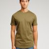 Herre TeeShoppen T-Shirts | Long T-Shirt - Armygron