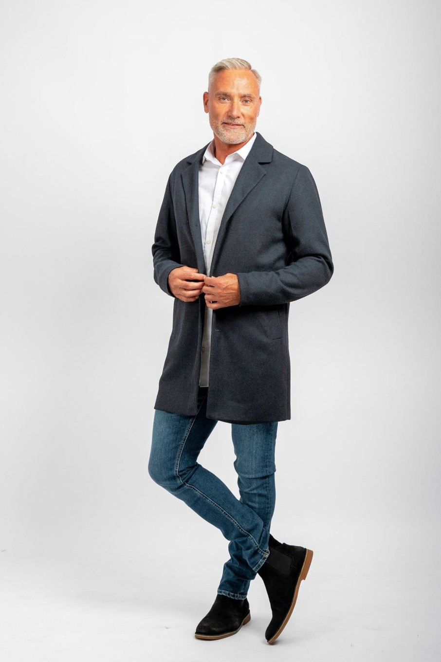 Herre Jack u0026 Jones Jakker & Frakker | Tommy Wool Coat - Dark Navy