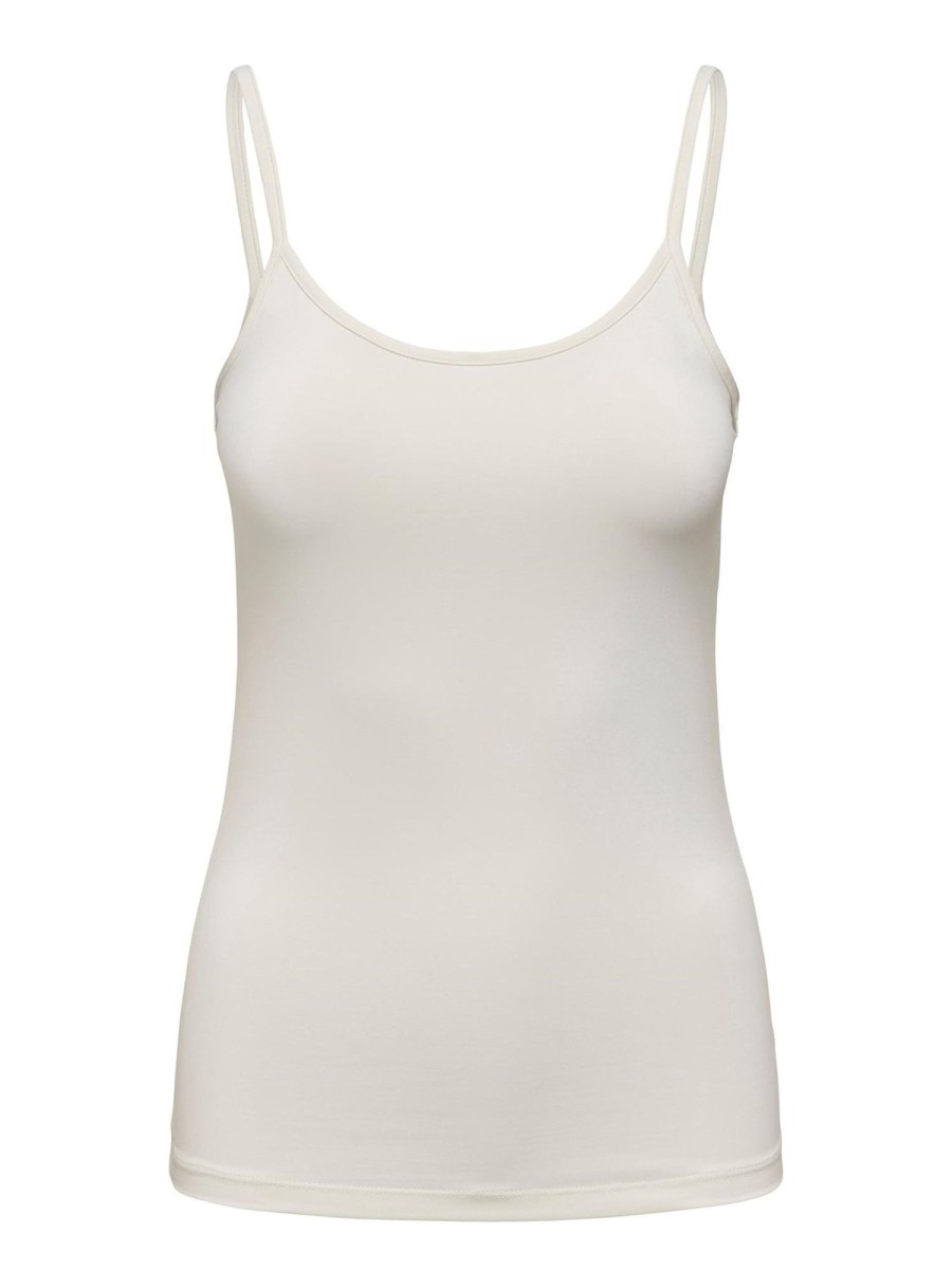 Dame ONLY Undertoj & Stromper | Ea Singlet Top - Cloud Dancer