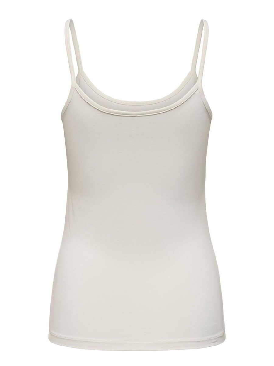 Dame ONLY Undertoj & Stromper | Ea Singlet Top - Cloud Dancer