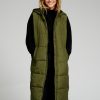 Dame TeeShoppen Veste | Lang Puffer Vest - Morkegron