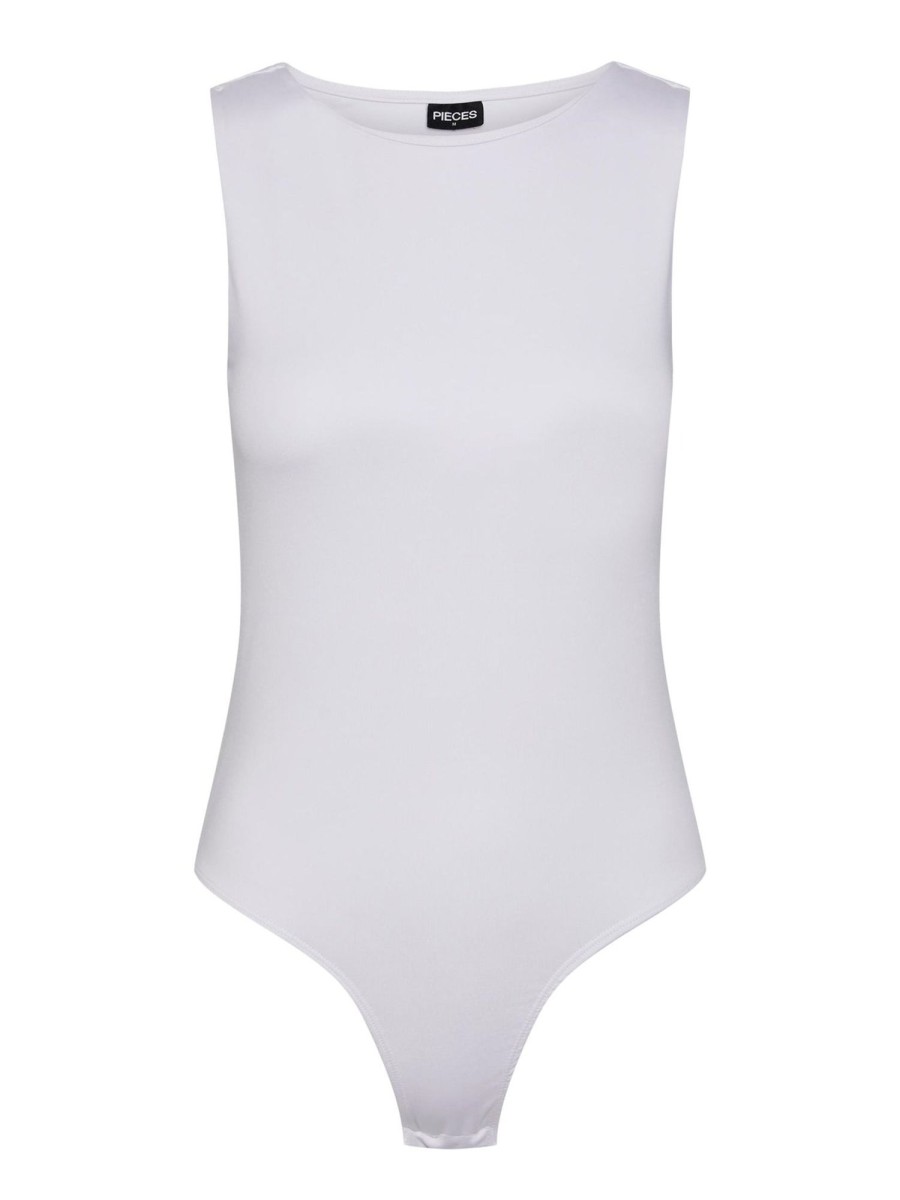 Dame PIECES Undertoj & Stromper | Naja Bodystocking - Bright White