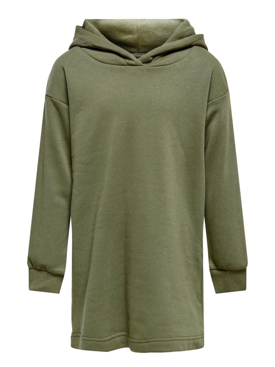 Born Kids Only Trojer | Every Life Hoodie Dress - Dusty Green