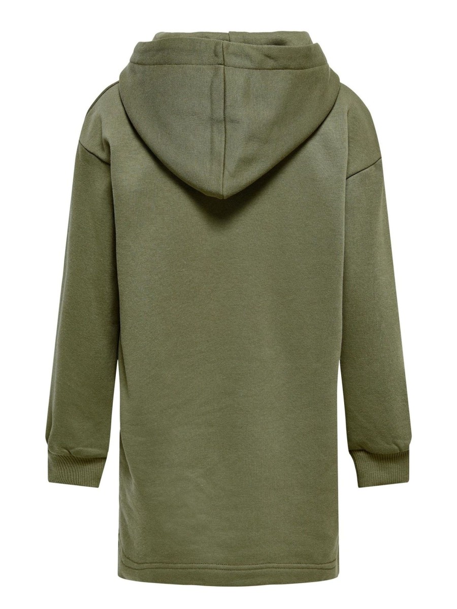 Born Kids Only Trojer | Every Life Hoodie Dress - Dusty Green