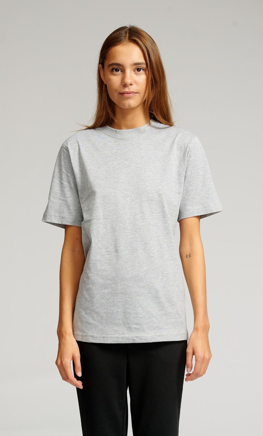 Dame TeeShoppen T-Shirts & Toppe | Oversized T-Shirt - Gra Meleret