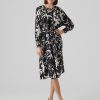 Dame Vero Moda Kjoler | Polliana Maxi Kjole - Flower Black