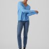 Dame Vero Moda Strik | Josefine V-Halset Strik - Little Boy Blue