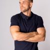 Herre TeeShoppen Poloshirts | Muscle Polo Shirt - Navy