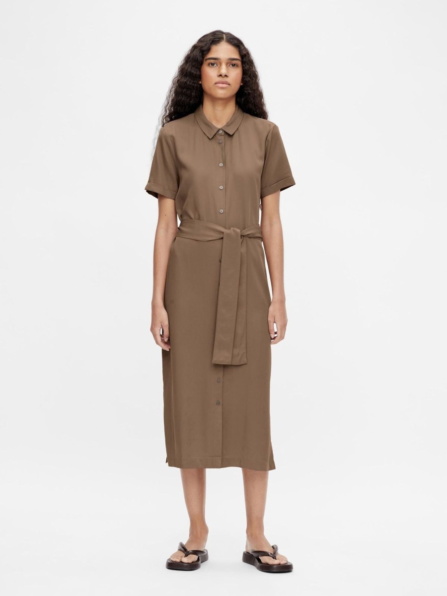 Dame Object Kjoler | Tilda Maxi Kjole - Fossil