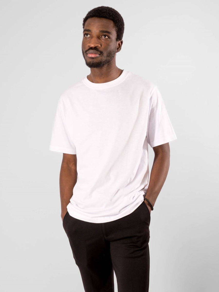 Herre TeeShoppen T-Shirts | Oversized T-Shirt - Hvid