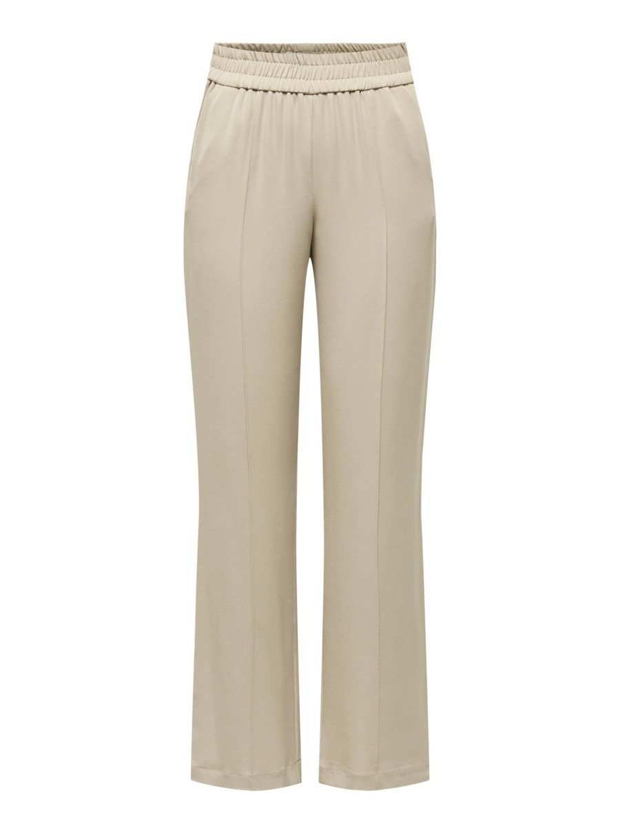 Dame ONLY Bukser | Lucy-Laura Wide Pants - Oxford Tan