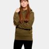 Dame TeeShoppen Trojer | Boyfriend Hoodie - Oliven