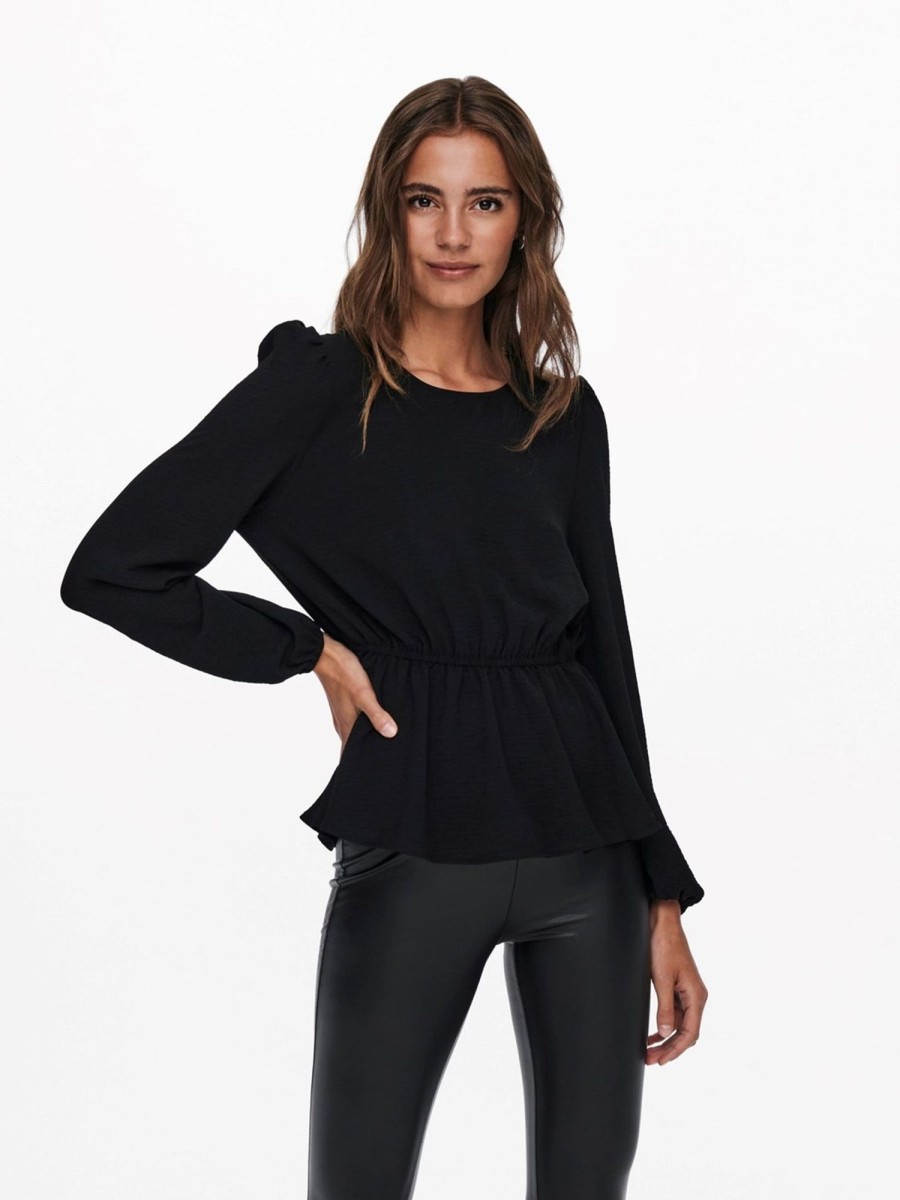 Dame ONLY Skjorter & Bluser | Mette Bluse - Sort