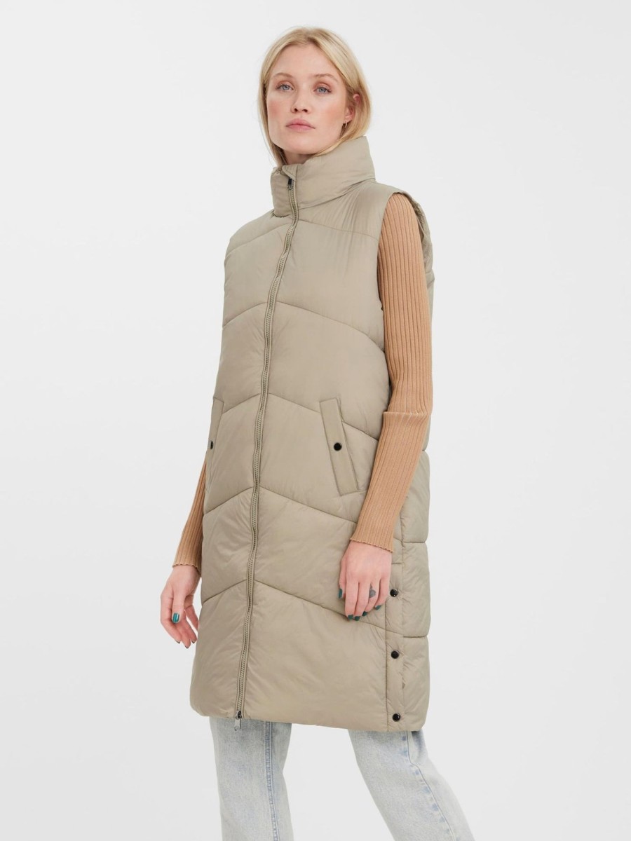 Dame Vero Moda Jakker & Frakker | Uppsala Waistcoat - Laurel Oak