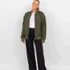 Dame Jack u0026 Jones Jakker & Frakker | Clay Bomber Women Jacket - Forest Night