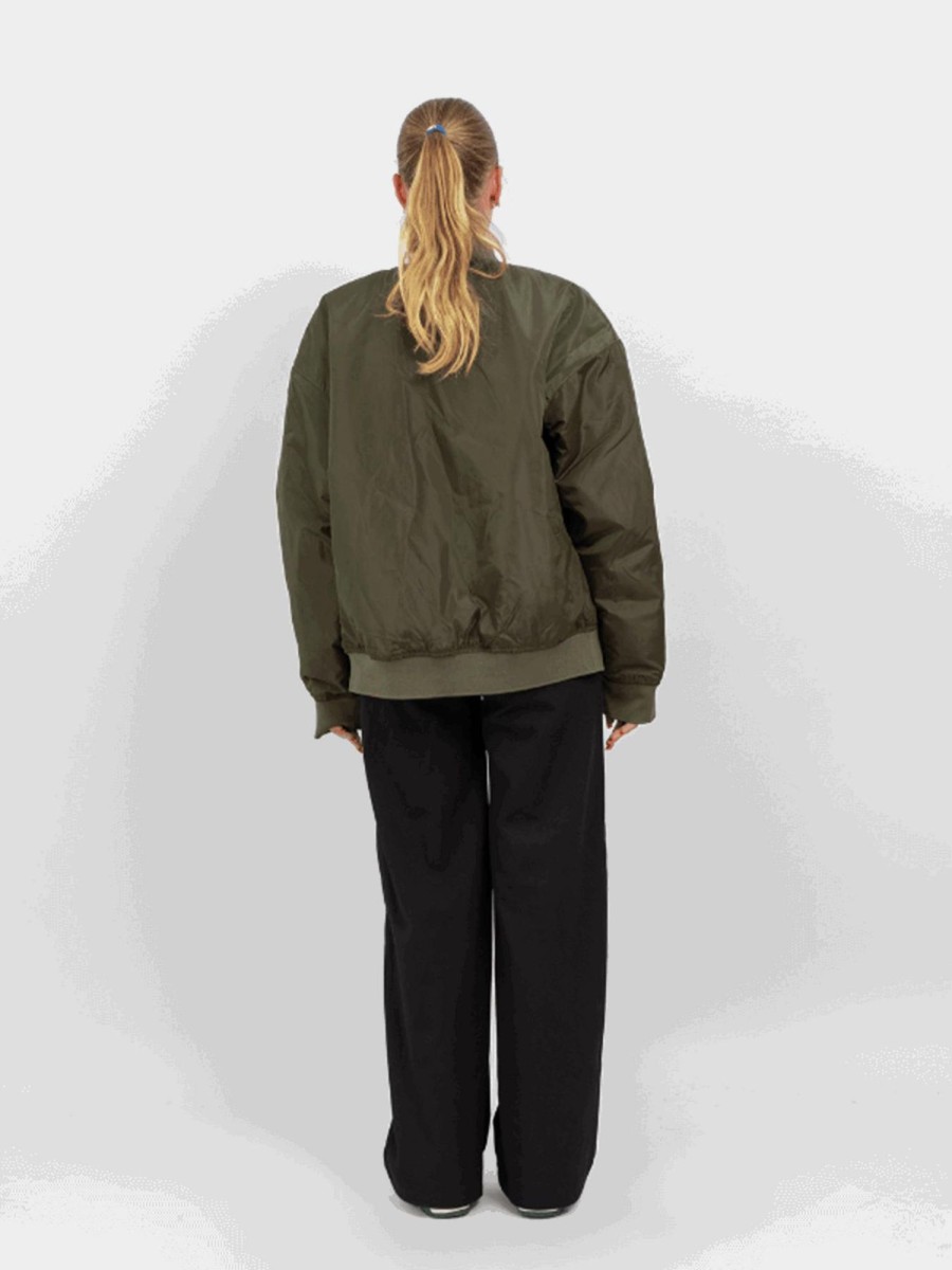 Dame Jack u0026 Jones Jakker & Frakker | Clay Bomber Women Jacket - Forest Night