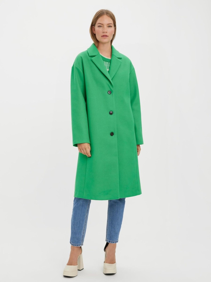 Dame Vero Moda Jakker & Frakker | Fortune Lyon Coat - Bright Green