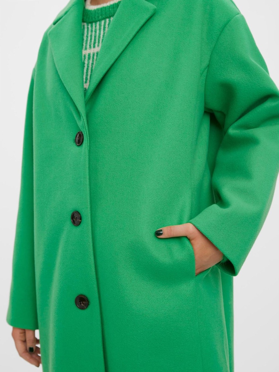 Dame Vero Moda Jakker & Frakker | Fortune Lyon Coat - Bright Green