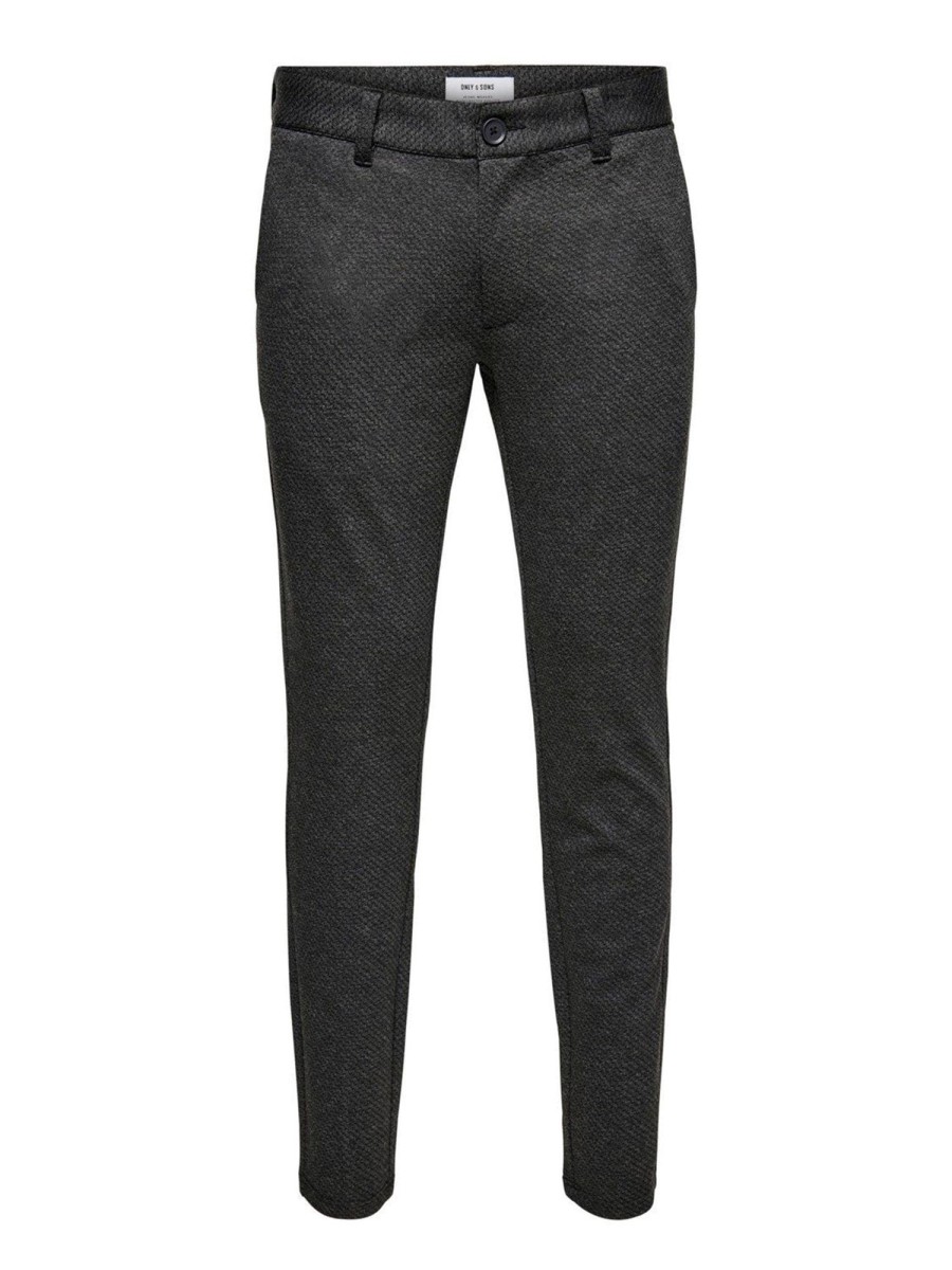 Herre Only u0026 Sons Bukser | Mark Pants - Morkegra Med Sma Tern