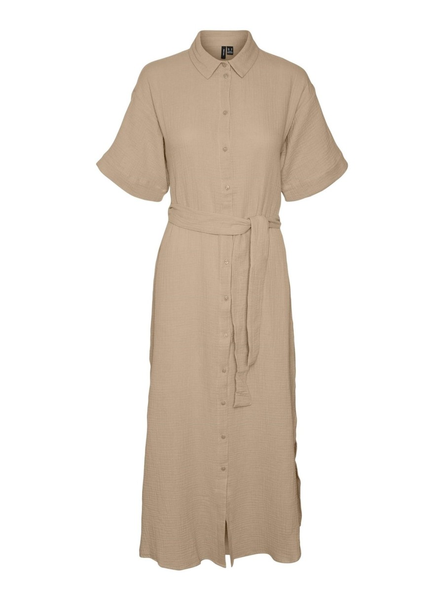 Dame Vero Moda Kjoler | Natali Maxi Kjole - Irish Cream