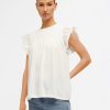 Dame Object T-Shirts & Toppe | Lipa Top - Hvid