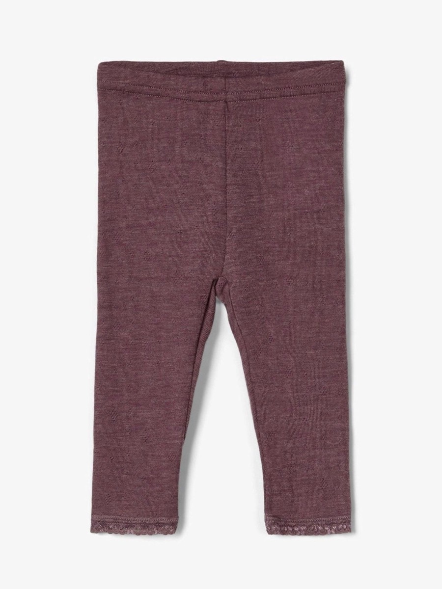 Born Name It Hagesmaek | Merinould Leggings - Flint