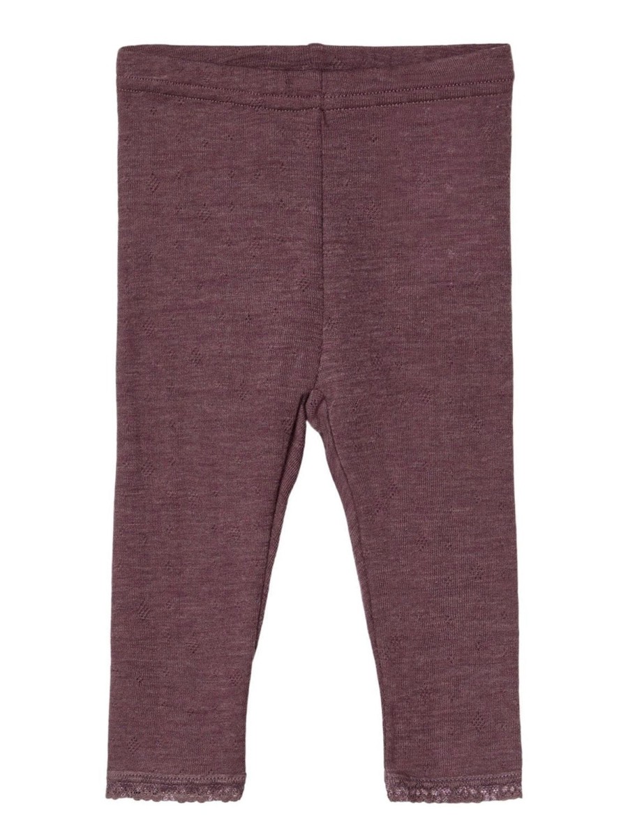 Born Name It Hagesmaek | Merinould Leggings - Flint