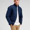 Herre TeeShoppen Jakker & Frakker | Basic Let Pufferjakke - Navy Blazer