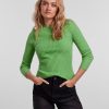 Dame PIECES Strik | Crista Knit Top - Absinthe Green