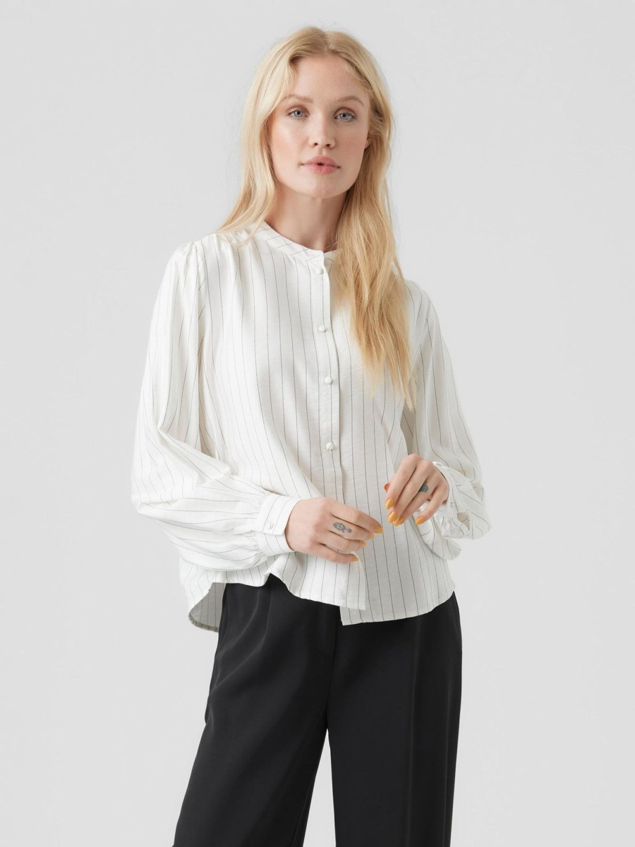 Dame Vero Moda Skjorter & Bluser | Valera Bluse - Snow White