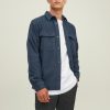 Herre Jack u0026 Jones Skjorter | Mark Twill Overshirt - Navy Blazer